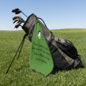 Funny Golf Quote Golfhanddoek (Groen)