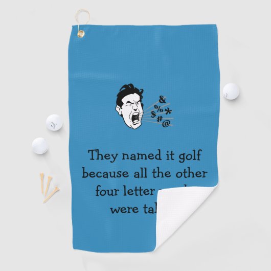 Funny Golf Quote Golfhanddoek (Insitu)