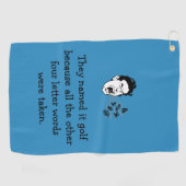 Funny Golf Quote Golfhanddoek (Horizontaal)