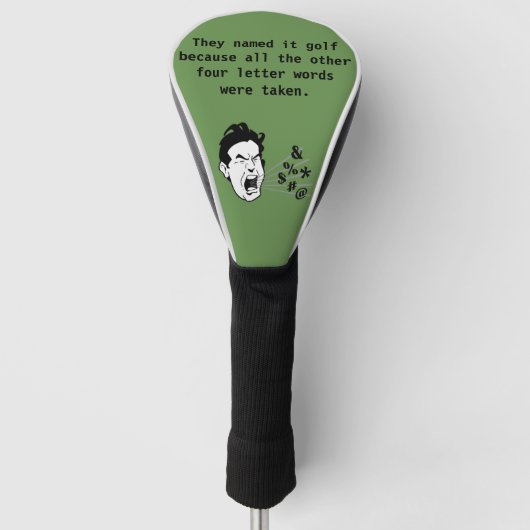 Funny Golf Quote Golfheadcover (Voorkant)