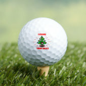Funny golf quote voor Kerstmis, ik vond je ballen. Golfballen (Insitu Shirt)