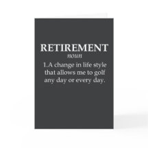 Funny Golf Retirement Kaart Golfer Joke Gift Sport