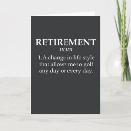 Funny Golf Retirement Kaart Golfer Joke Gift Sport