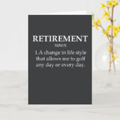 Funny Golf Retirement Kaart Golfer Joke Gift Sport (Gele Bloem)