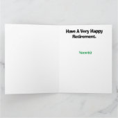 Funny Golf Retirement Kaart voor mannen (Binnen)