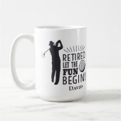 Funny Golf Retirement - Laat de Fun beginnen Koffiemok (Links)