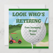 FUNNY Golf Retirement SJABLOON Kaart (Voorkant)