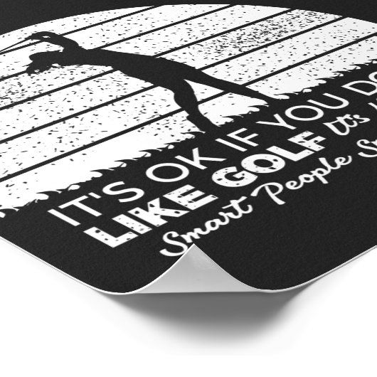 funny Golf sayings goling quote Poster (Hoek)