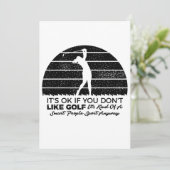 funny Golf sayings goling quote Save The Date (Staand voorkant)