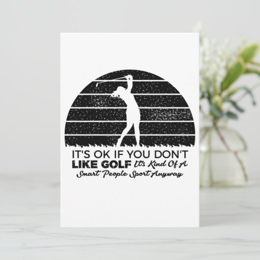 funny Golf sayings goling quote Save The Date (Staand voorkant)
