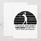 funny Golf sayings goling quote Save The Date (Voorkant / Achterkant)