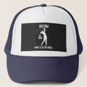 funny Golf sayings goling quote Trucker Pet (Voorkant)