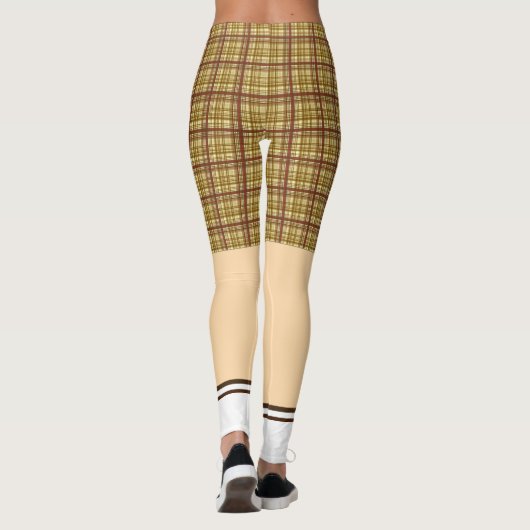 Funny golf shorts sokpatroon leggings (Achterkant)