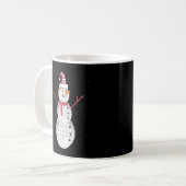 Funny Golf Snowman - Nieuwjaarscadeau Koffiemok (Voorkant links)