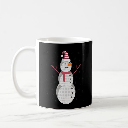 Funny Golf Snowman - Nieuwjaarscadeau Koffiemok (Links)
