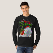 Funny Golf Sports Lover Xmas Lighting Golf Christm T-shirt (Voorkant volledig)