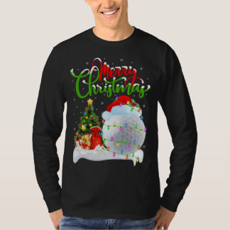 Funny Golf Sports Lover Xmas Lighting Golf Christm T-shirt