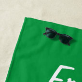 Funny golf strand handdoek voor 's werelds okayest (In situ)