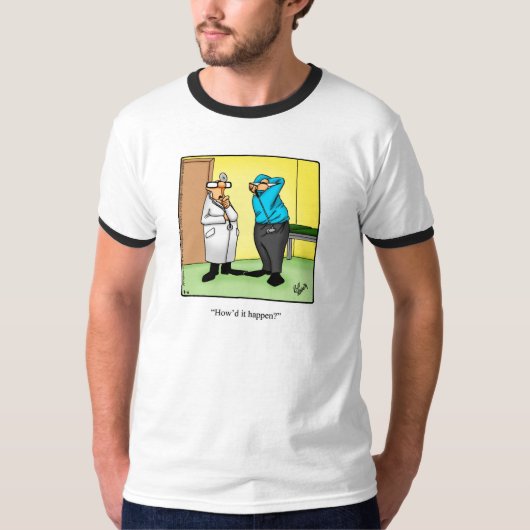 Funny Golf Swing Humor T-shirt (Voorkant)