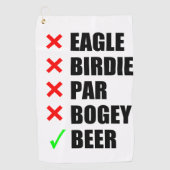 Funny golf term golfhanddoek (Voorkant)