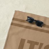 Funny Golf Theme Sand Trap Golfer Beach Towel Strandlaken (In situ)