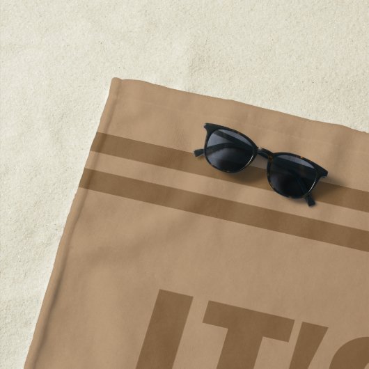 Funny Golf Theme Sand Trap Golfer Beach Towel Strandlaken (In situ)