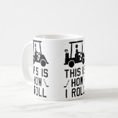 Funny Golf This Is How I Roll Golf Humor Golfing  Koffiemok (Voorkant links)
