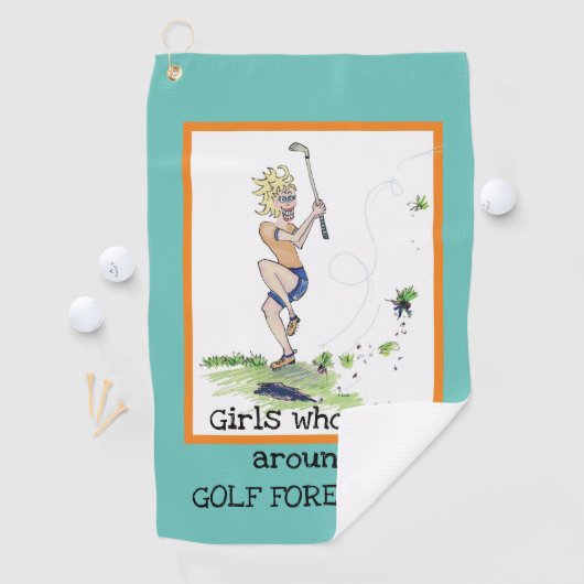Funny Golf Towel Golfhanddoek (Insitu)