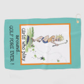 Funny Golf Towel Golfhanddoek (Horizontaal)