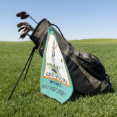 Funny Golf Towel Golfhanddoek (Groen)