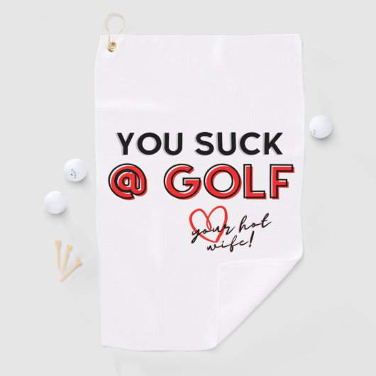 Funny Golf Towel Golfhanddoek (Insitu)