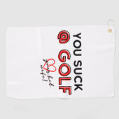 Funny Golf Towel Golfhanddoek (Horizontaal)