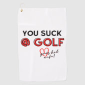 Funny Golf Towel Golfhanddoek (Voorkant)