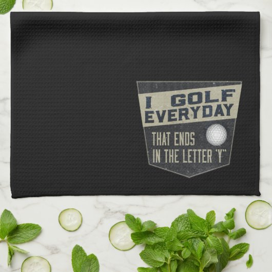 Funny Golf Towel Theedoek (Gevouwen)