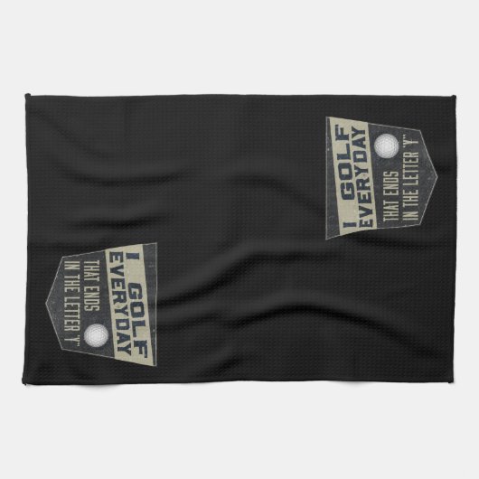 Funny Golf Towel Theedoek (Horizontaal)