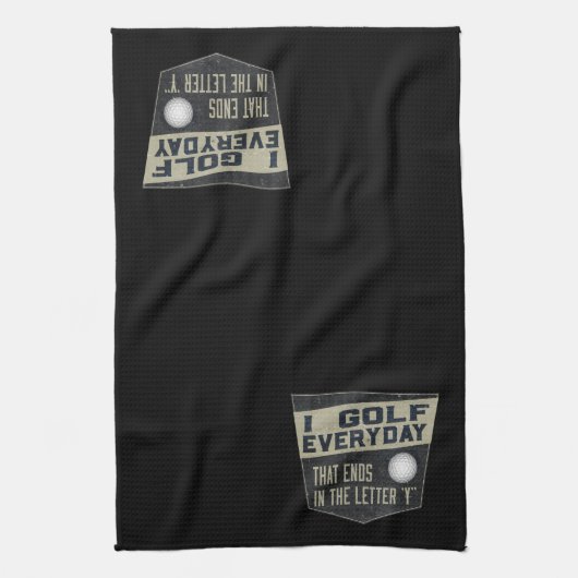 Funny Golf Towel Theedoek (Verticaal)