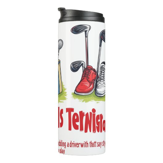 Funny Golf Tumbler Thermosbeker (Geroteerd rechts)