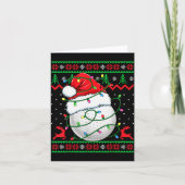 Funny Golf Ugly Christmas Sweater Womens Mens Golf Kaart (Voorkant)