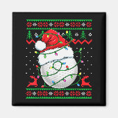 Funny Golf Ugly Christmas Sweater Womens Mens Golf Magneet (Voorkant)