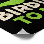 Funny Golf Verjaardag Shirt Happy Birdie Golfer Ki Poster (Hoek)