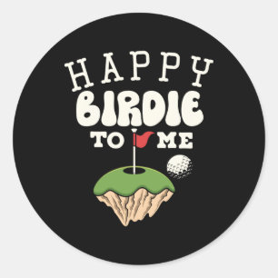 Funny Golf Verjaardag Shirt Happy Birdie Golfer Ki Ronde Sticker