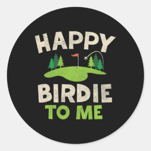 Funny Golf Verjaardag Shirt Happy Birdie Golfer Ki Ronde Sticker