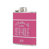 Funny Golfer 19th Hole Monogrammed Pink Girly Heupfles (Links)