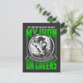 Funny Golfer Course Quote Golf Player Humor Briefkaart (Staand voorkant)