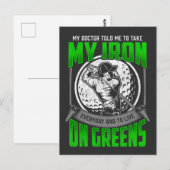 Funny Golfer Course Quote Golf Player Humor Briefkaart (Voorkant / Achterkant)