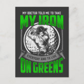 Funny Golfer Course Quote Golf Player Humor Briefkaart (Voorkant)