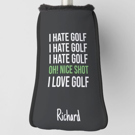 Funny Golfer Gift Sports Custom Personalized Humor Golfheadcover (Draai 90)