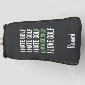 Funny Golfer Gift Sports Custom Personalized Humor Golfheadcover (Voorkant)