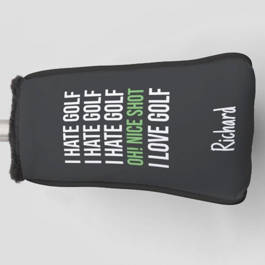 Funny Golfer Gift Sports Custom Personalized Humor Golfheadcover (Voorkant)
