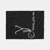 Funny Golfer Golf Lovers Tee - Stick Figure No Gol Fleece Deken (Voorkant (Horizontaal))